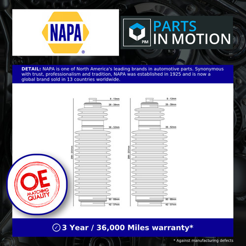 Steering rack boot fits - steering, kia