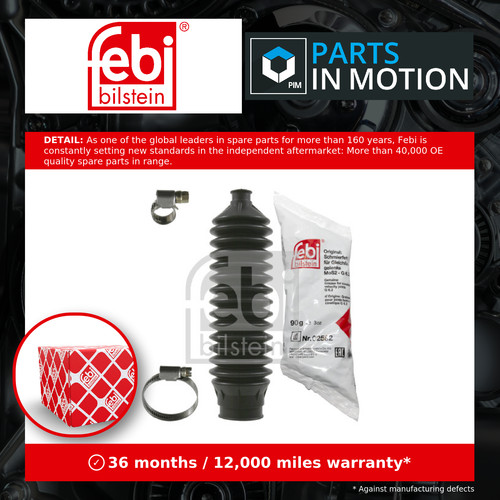 Steering rack boot fits - steering, ford