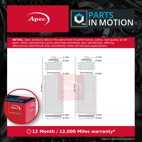 Steering rack boot fits - steering,